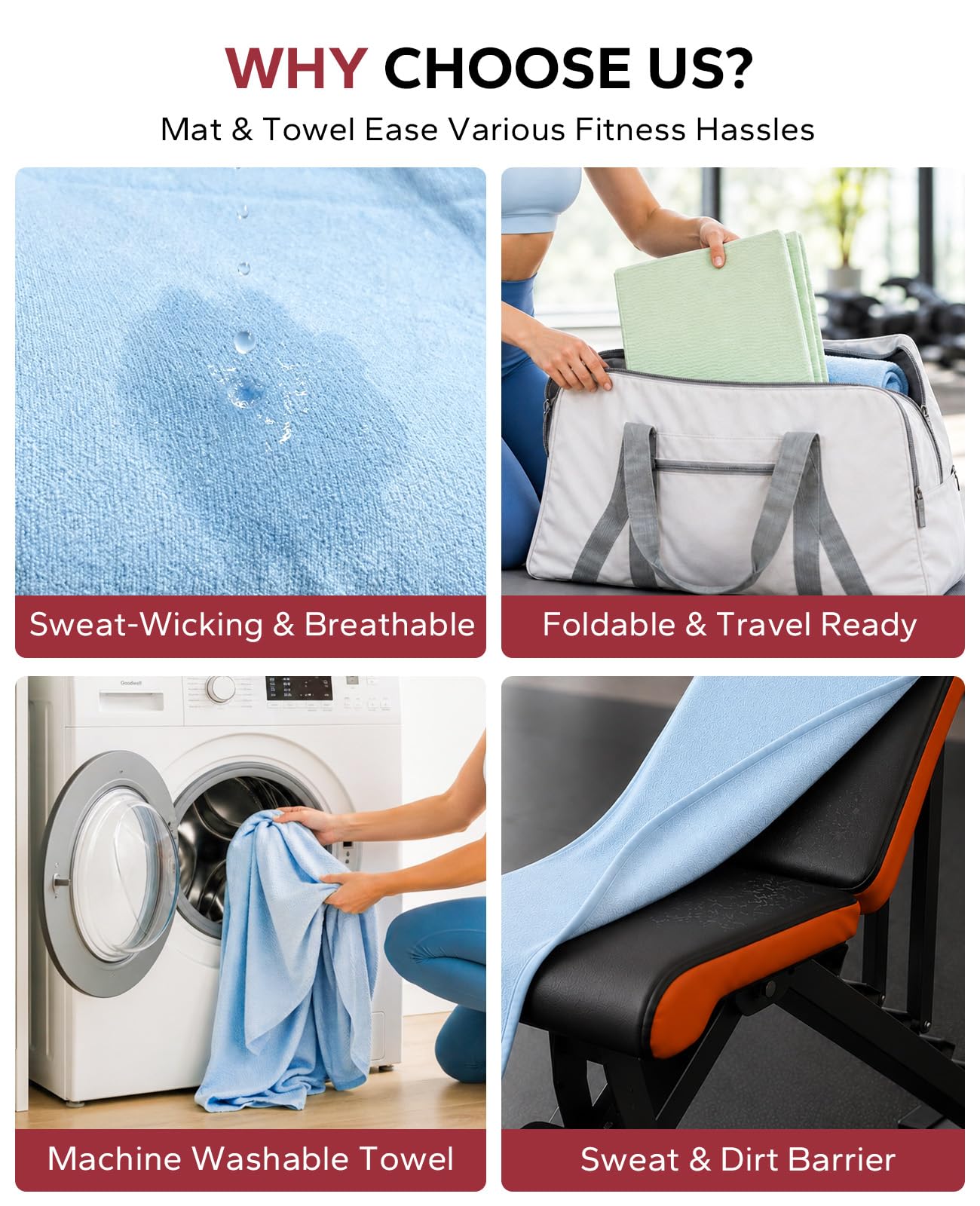 HAPBEAR mat in use during home yoga showing cushioning support for joints