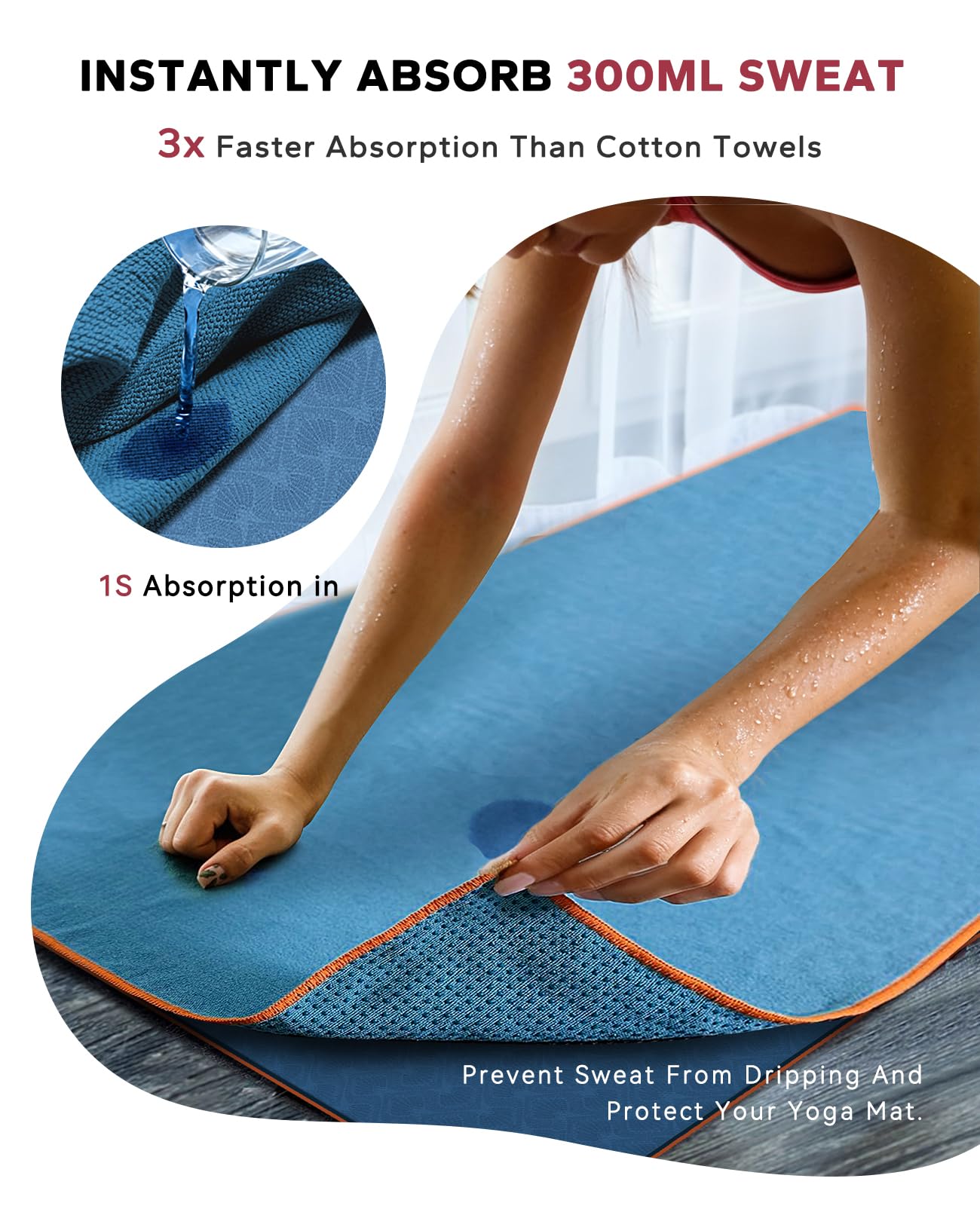 HAPBEAR microfiber texture detail showing soft surface comfort benefit