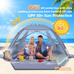 HAPPY TRAVEL zippered door and screen offering ventilation and privacy