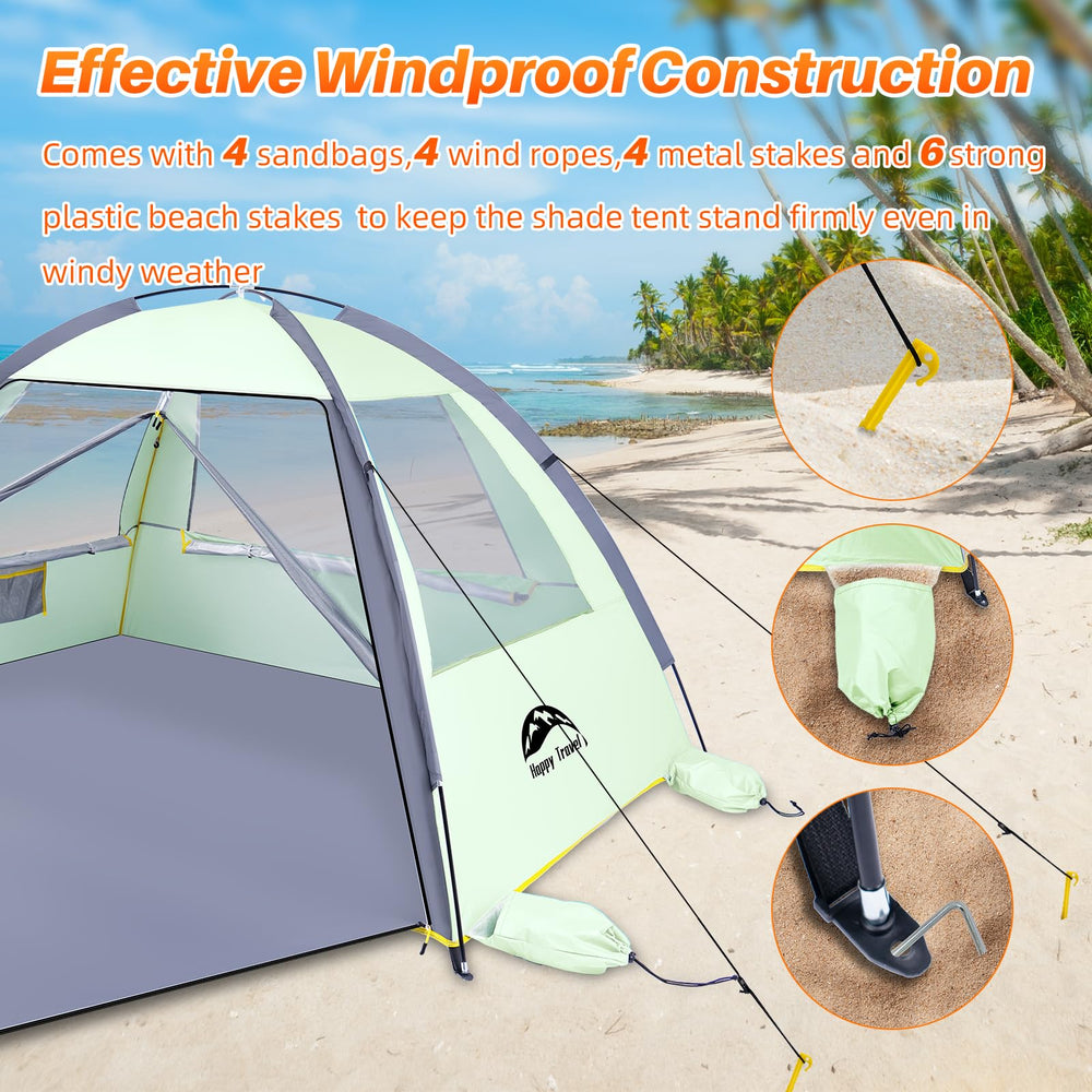 HAPPY TRAVEL compact packed tent in carry bag for easy travel convenience