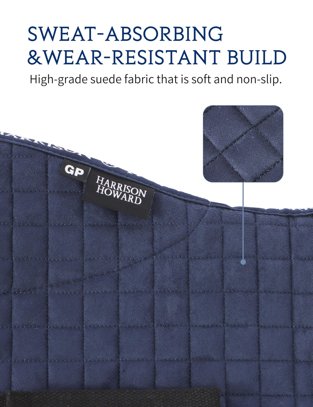 Harrison Howard suede close-up showing durable texture and wear resistance