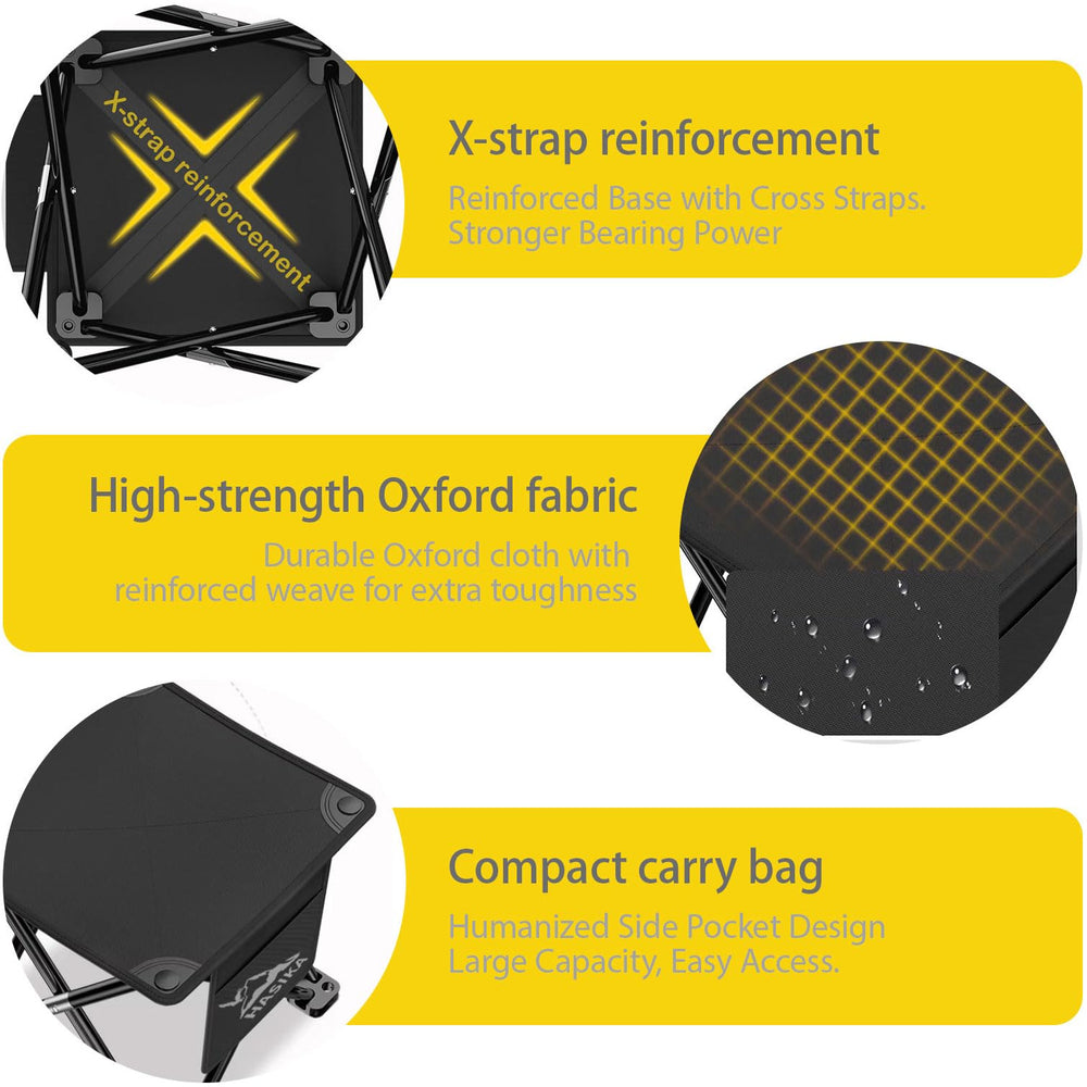 HASIKA next to backpack showing scale and travel-friendly size