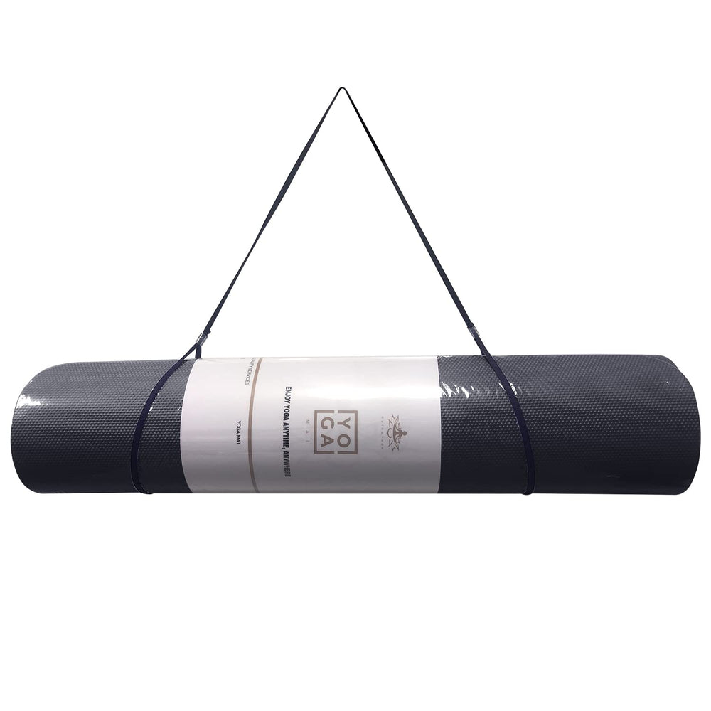 Hatha Yoga edge and label detail indicating durable construction and quality
