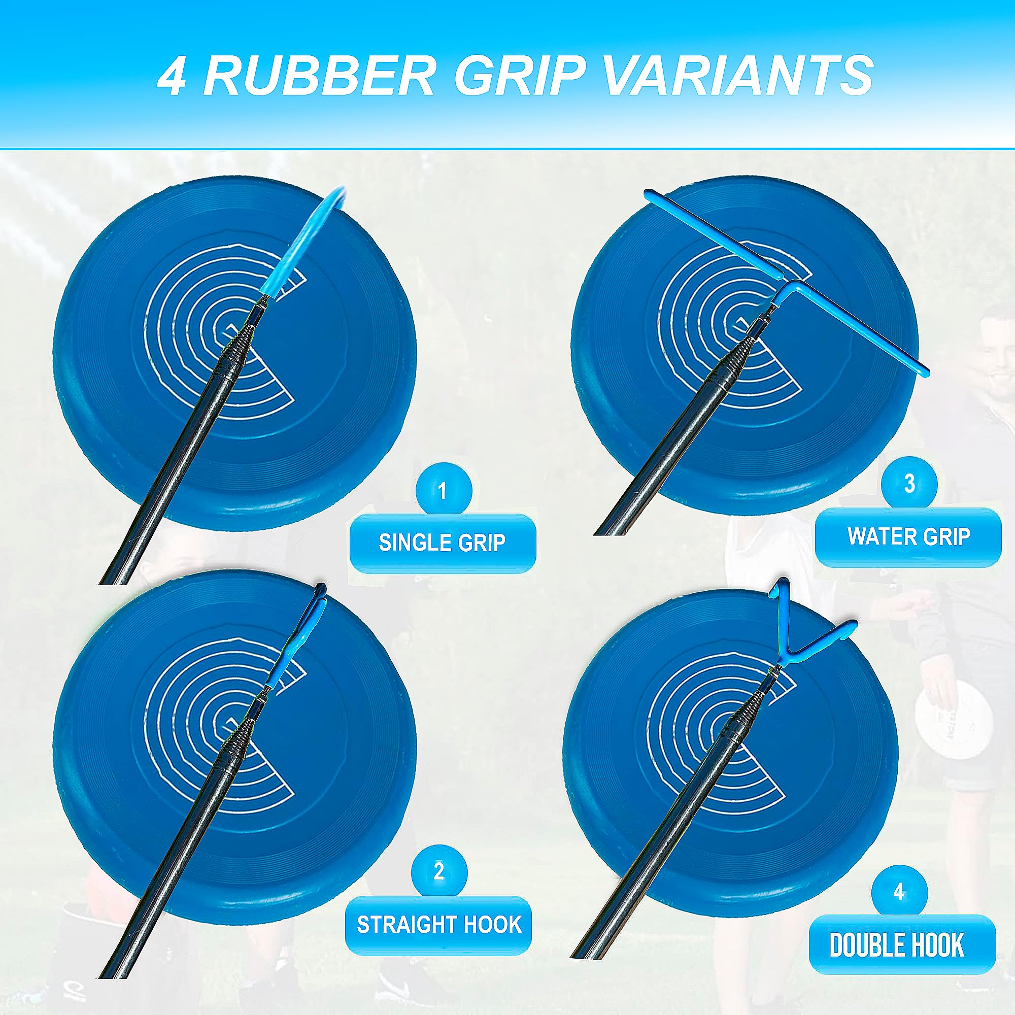 HAVENYX rubber-coated stainless-steel shaft detail for grip and rust resistance