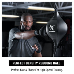 Hayabusa close-up of rebound ball texture demonstrating tough exterior and long-lasting durability