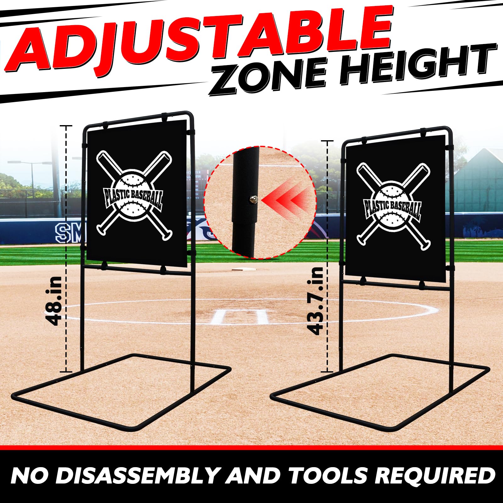 Hazacl adjustable height mechanism demonstrating quick tool-free change