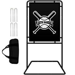 Hazacl front view packaged target showing stable setup and portability