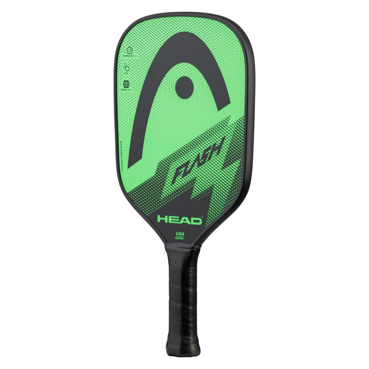 HEAD flash handle ergo grip detail improving comfort and reduced fatigue