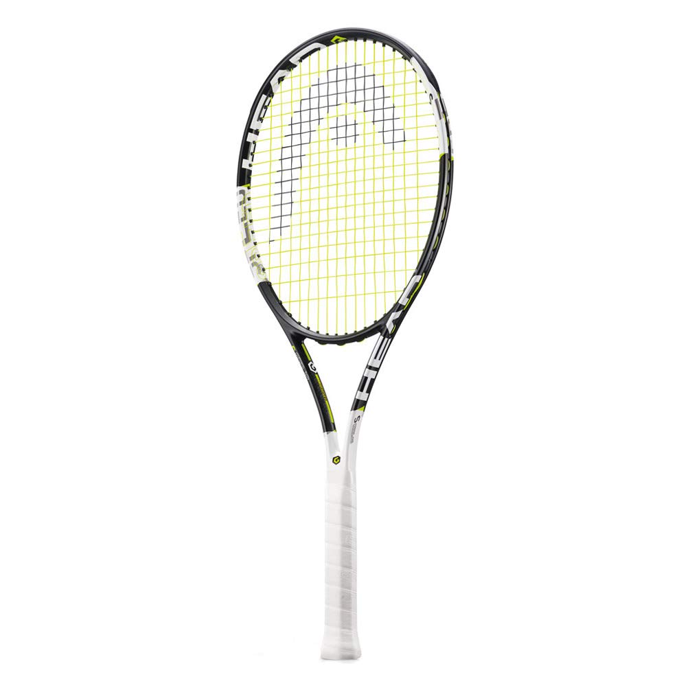 HEAD racquet front view showing head and frame, clear control and power