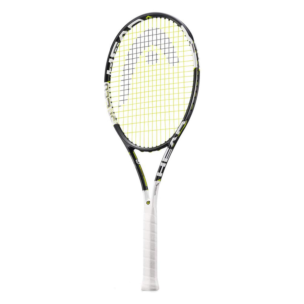 HEAD racquet front view showing head and frame, clear control and power