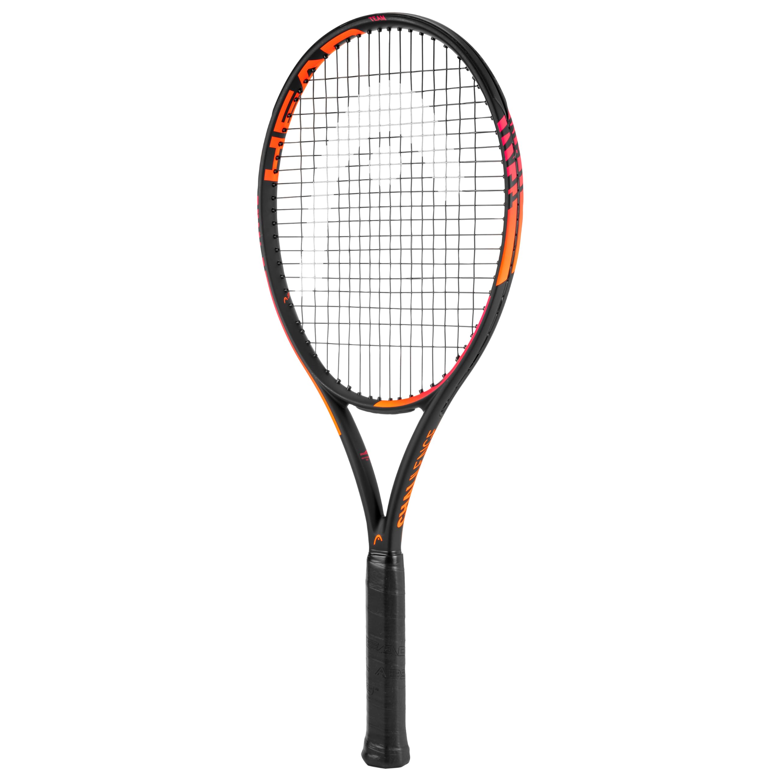 HEAD racquet front view showing graphics and clean head shape for confidence