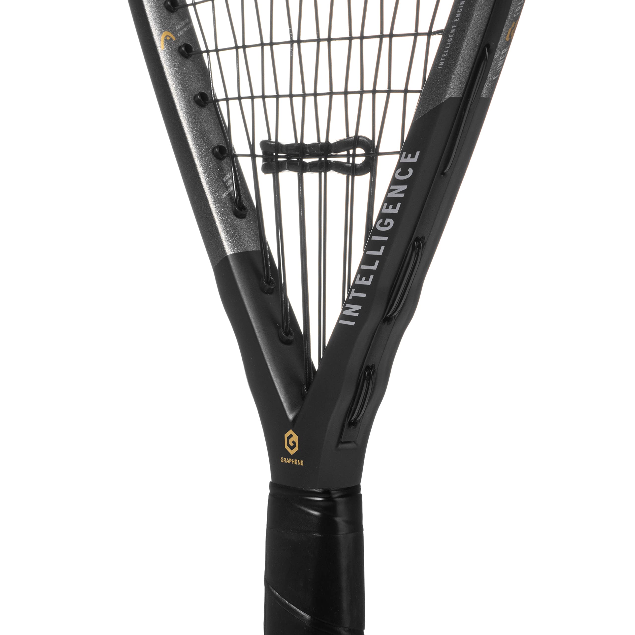 HEAD G.165 in play with a player delivering strong drive for improved on-court performance