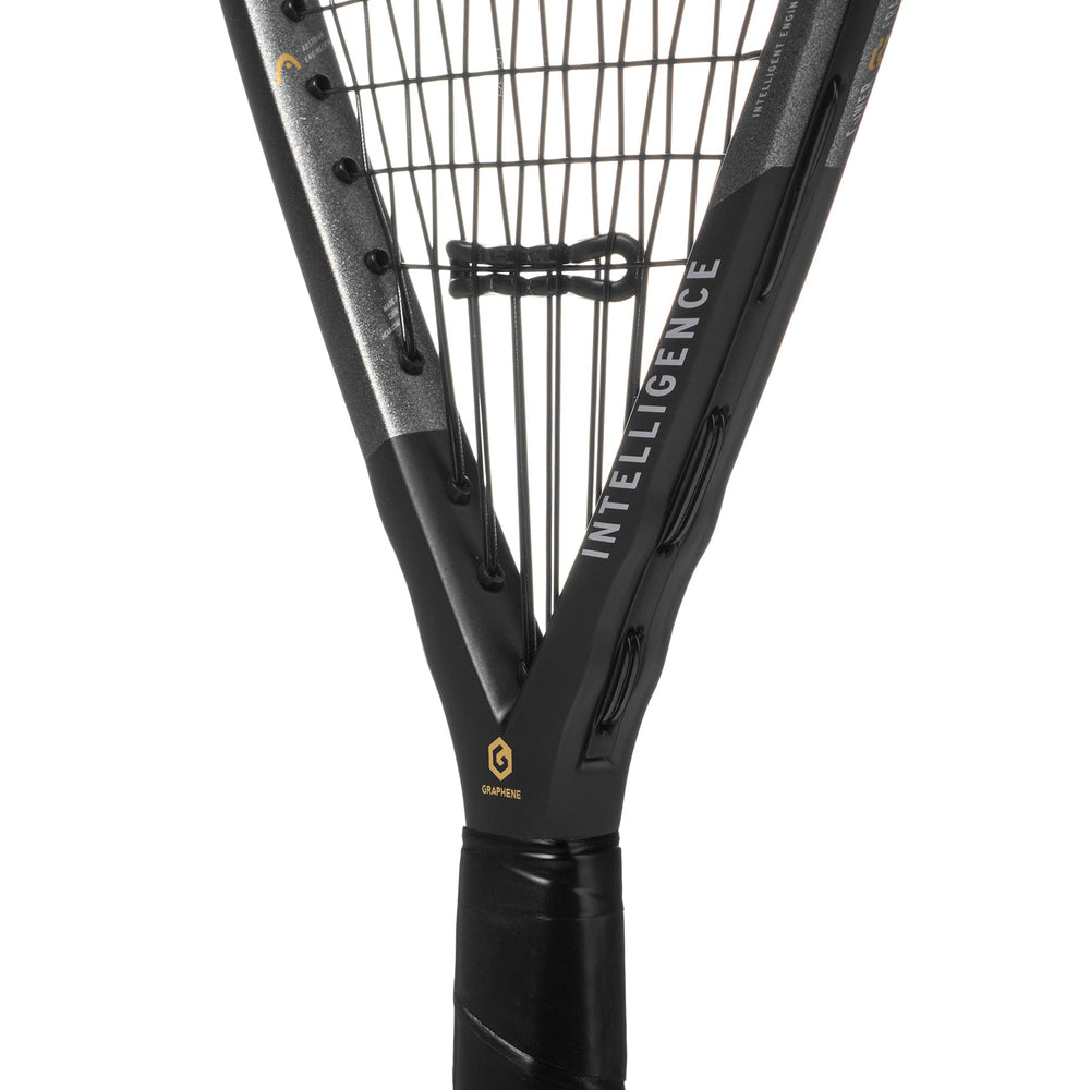 HEAD G.165 in play with a player delivering strong drive for improved on-court performance