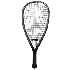 HEAD racquet G.165 stringbed close-up highlighting pre-strung tension for consistent shots