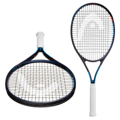 HEAD Ti. Instinct Comp front view showing blue frame and oversized head for forgiving power
