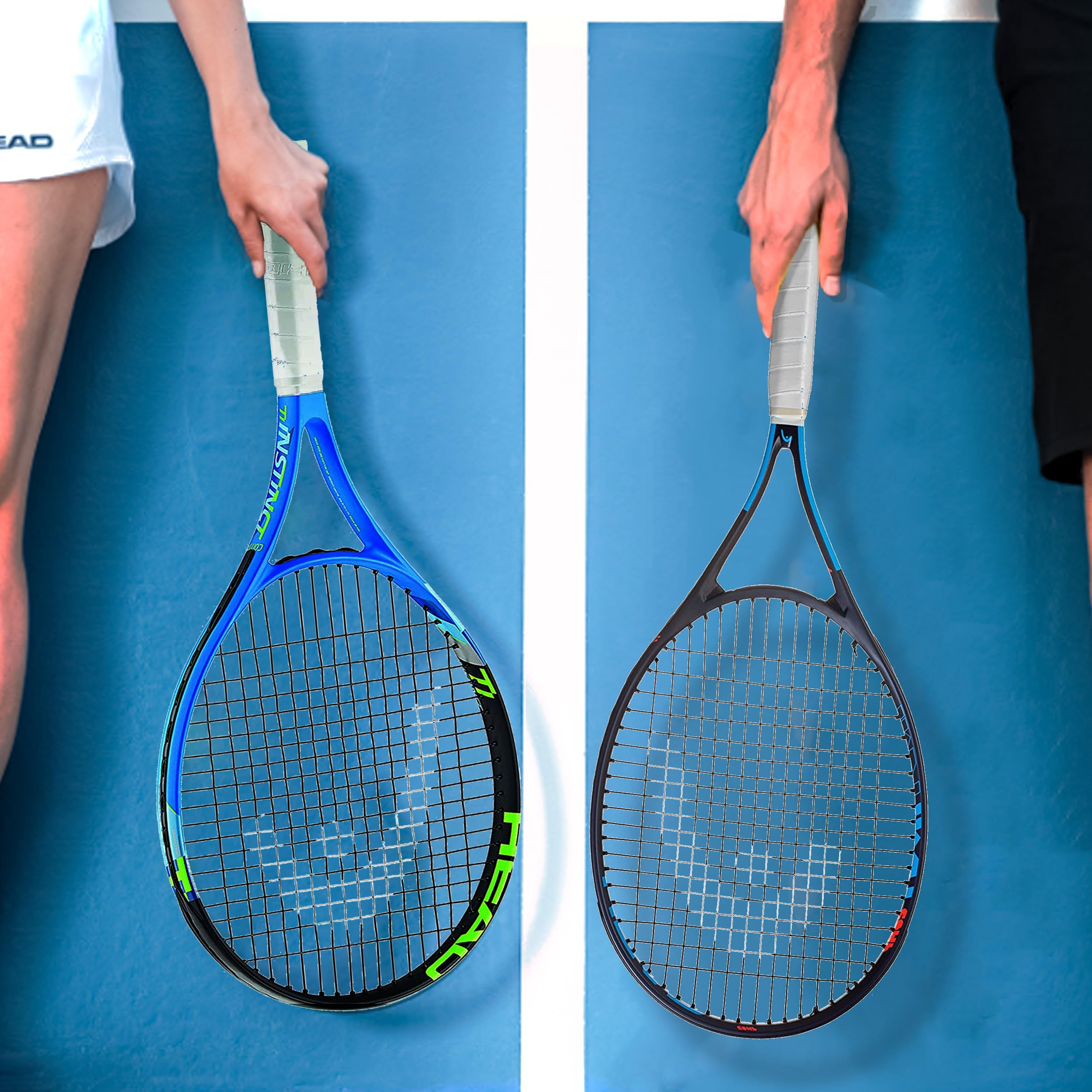 HEAD Ti. Instinct Comp side profile illustrating head-light balance for quick maneuvering