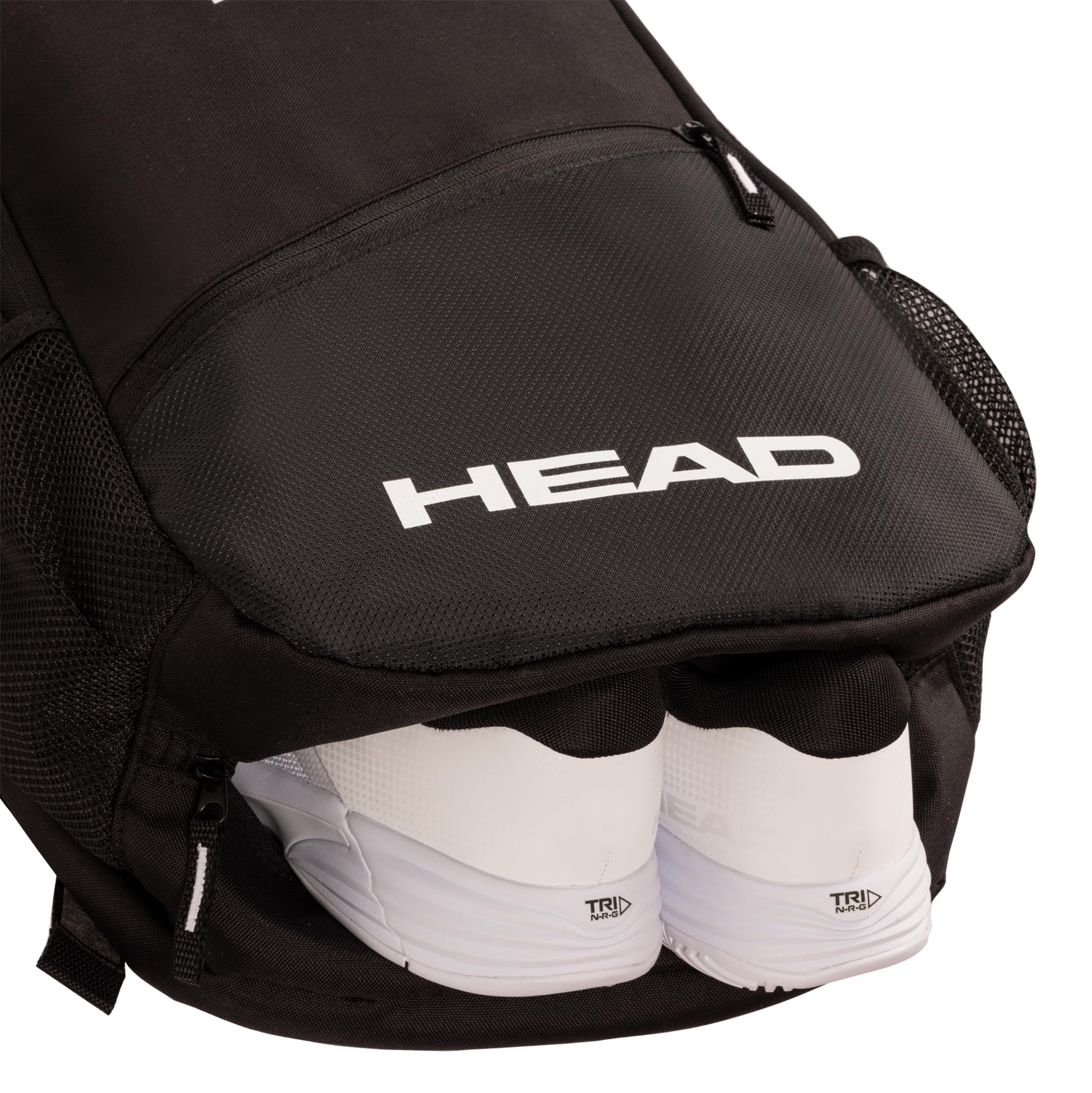 HEAD Tour Pickleball Backpack close-up of material and zipper illustrating durable construction