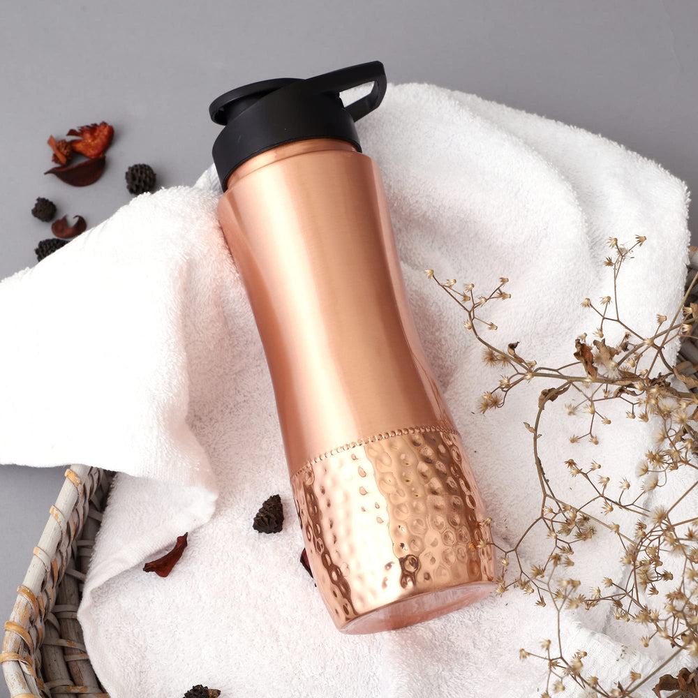 Hand holding HealthGoodsIn bottle emphasizing comfortable grip and portability