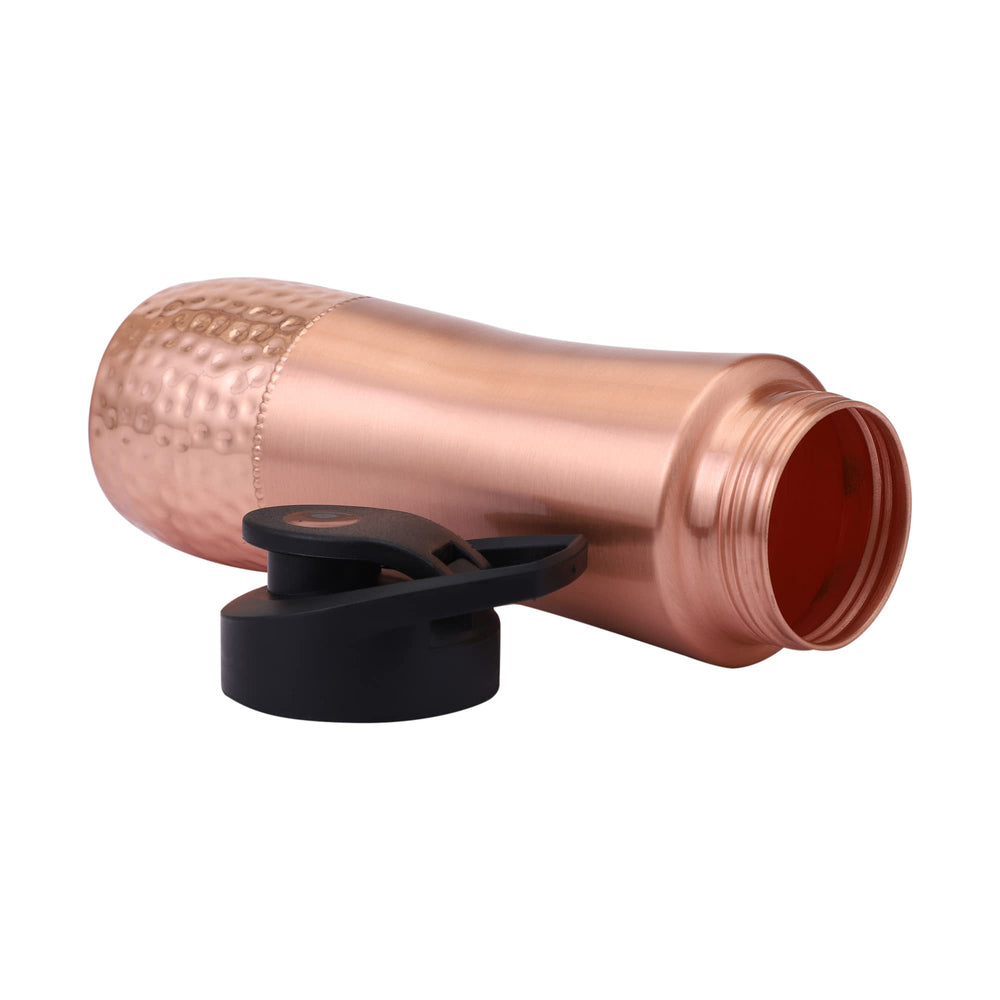 HealthGoodsIn bottle interior closeup showing pure copper surface for authenticity