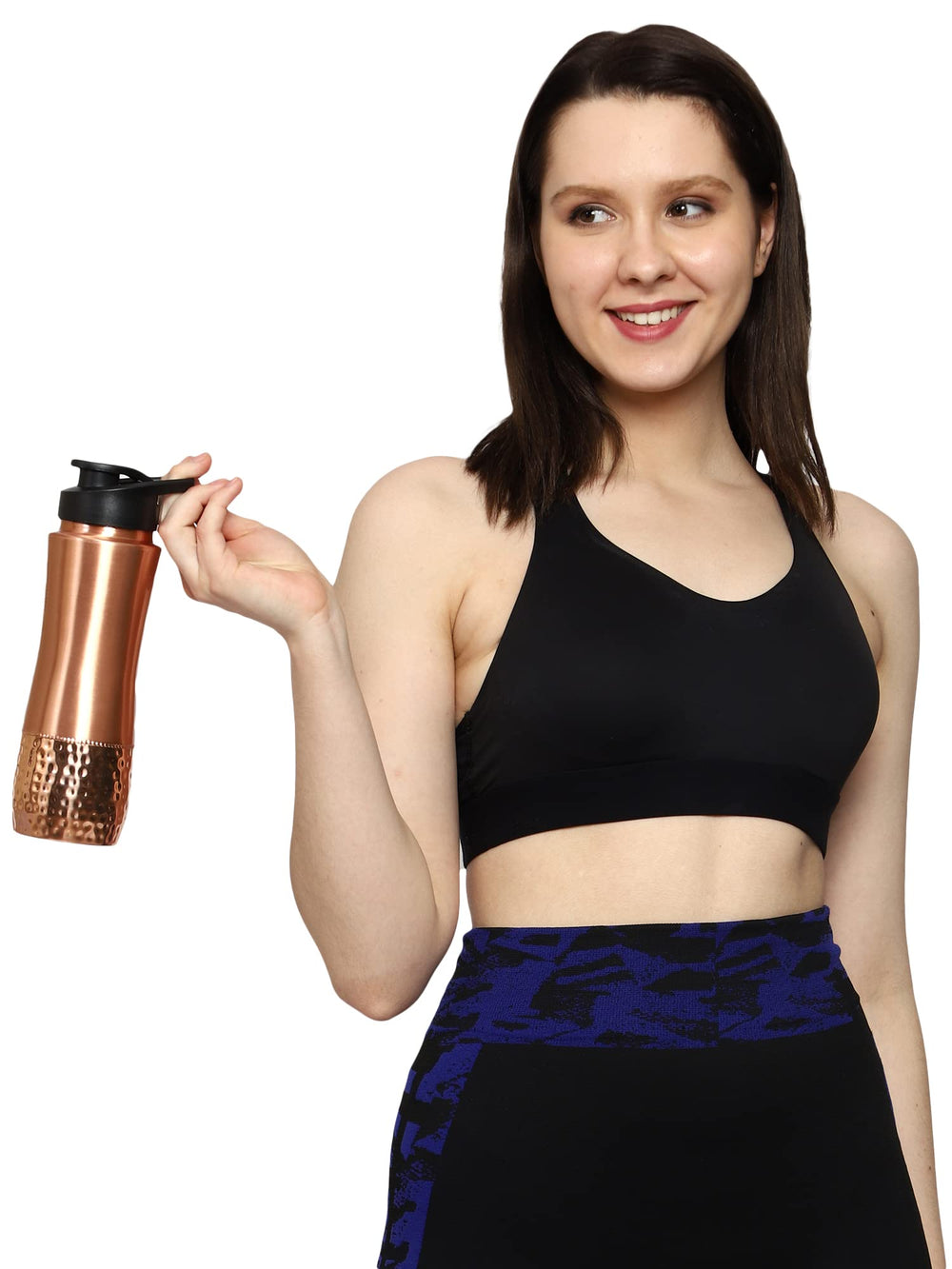 HealthGoodsIn bottle packed in a travel bag showing portability and leak resistance