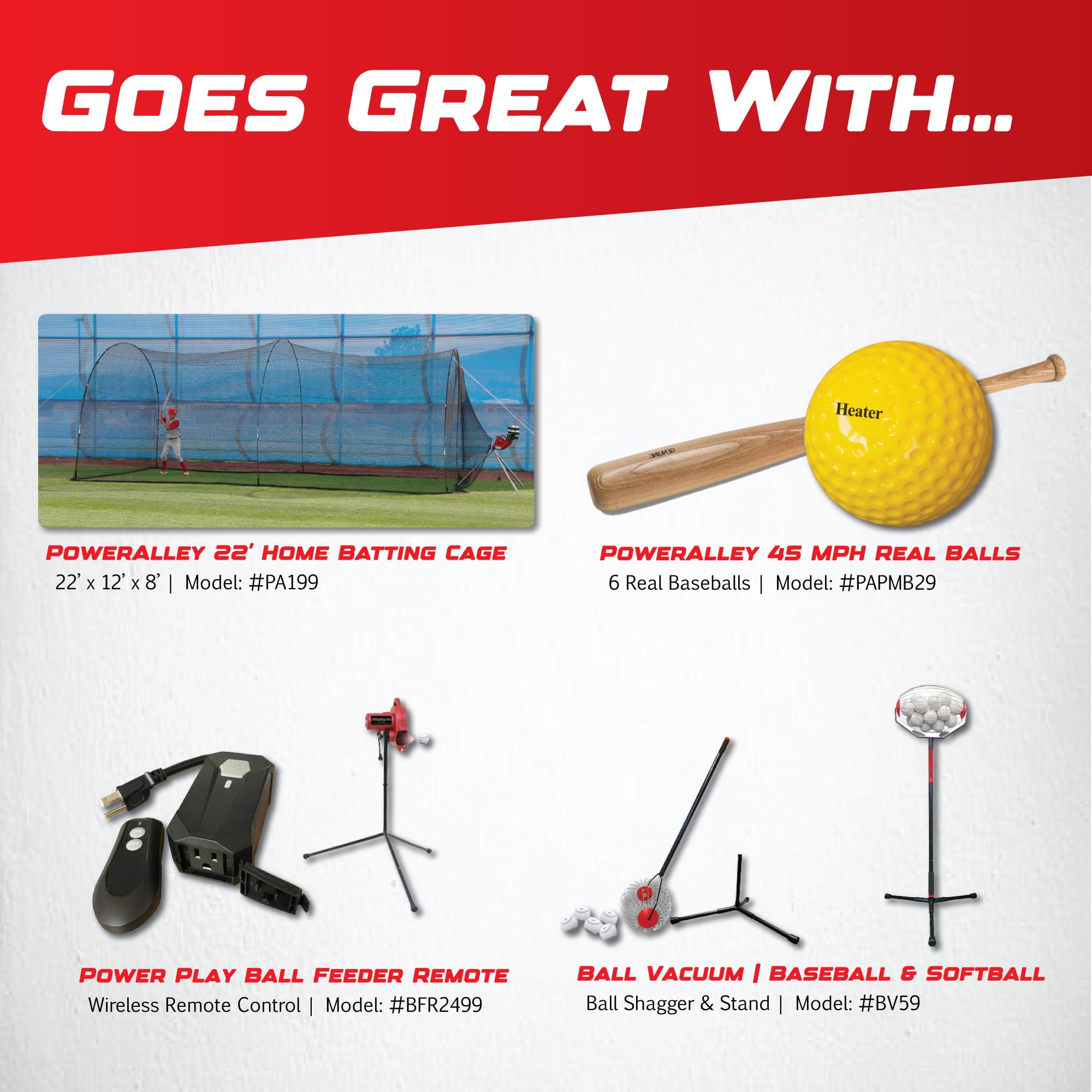 Heater PowerAlley Pro control panel and adjustment knobs for precise pitching
