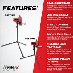 Heater PowerAlley Pro sturdy tripod detail offering stable, portable setup