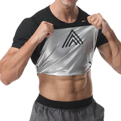 HEATTRAP front view shirt showcasing sleek black compression and fit benefit