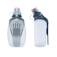 HECHZSO front view of both running bottles showing compact design and labels, ideal for quick hydration