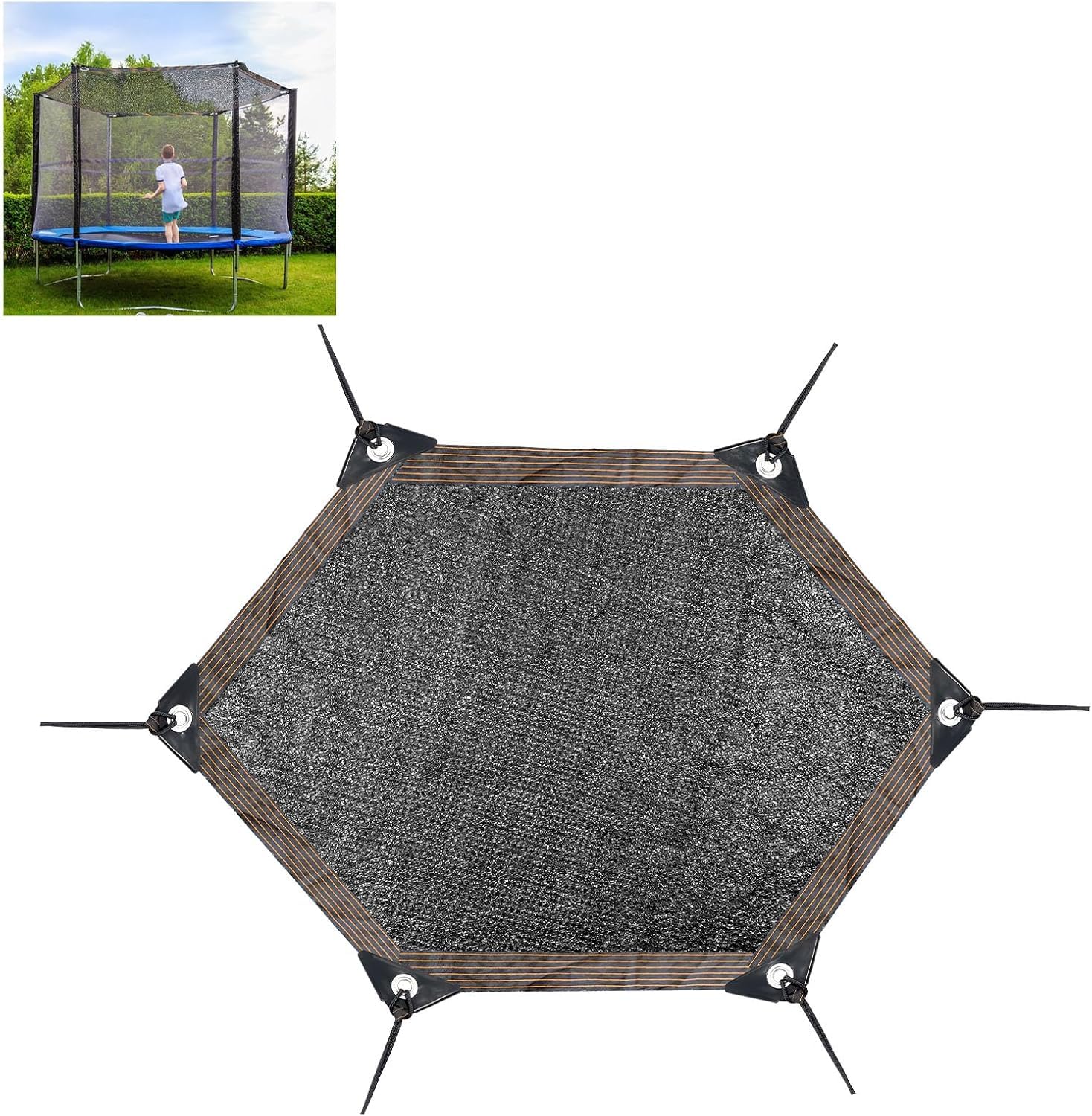 Hedday top view of 14ft shade cover showing full canopy and UV protection