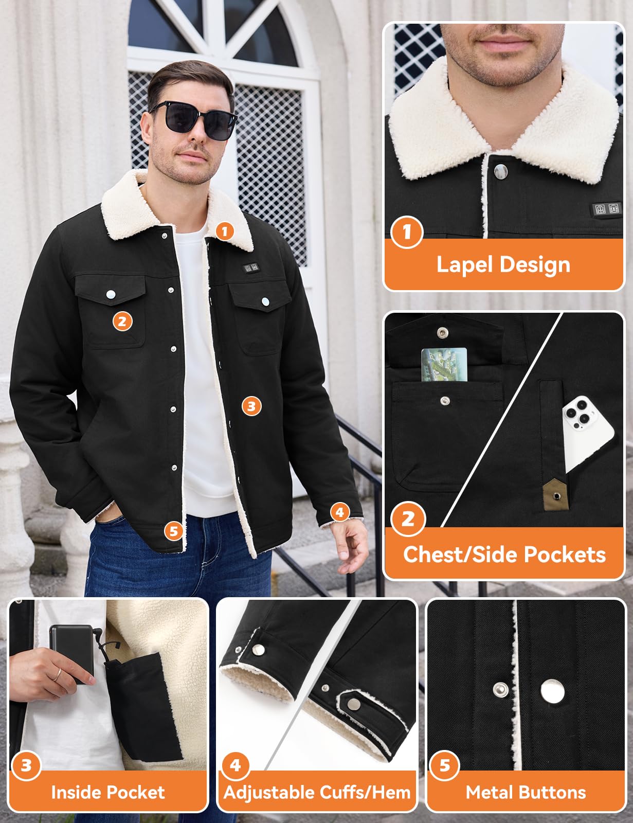 HEEKPEK jacket worn outdoors showing warmth during cold-weather activity