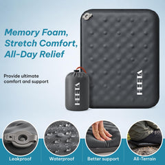 HEETA rolled and packed in pouch for compact travel convenience