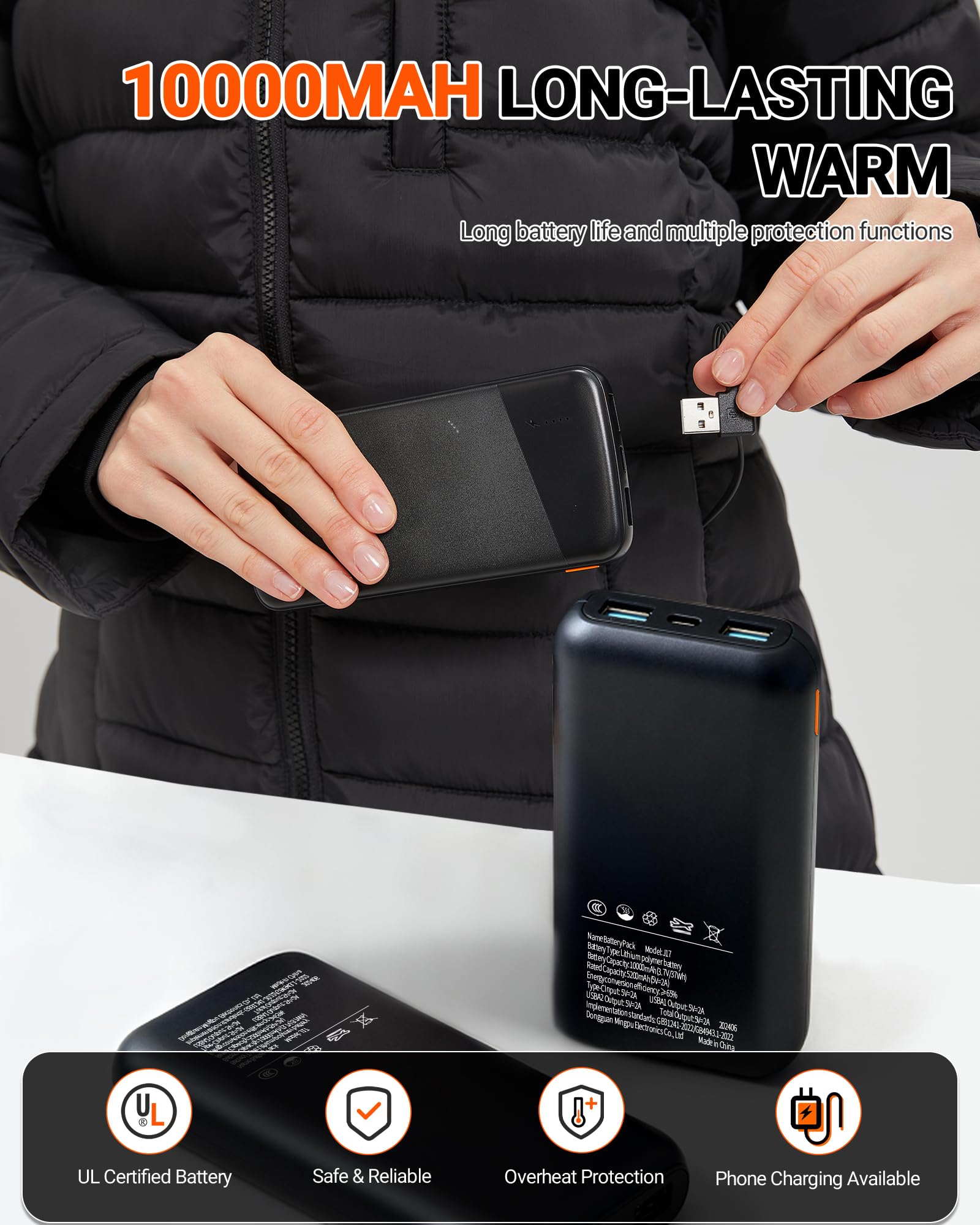 Hengriacly jacket with hood detached showing versatile protection and easy conversion