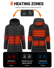 Hengriacly worn by woman walking outdoors demonstrating on-the-go warmth and mobility