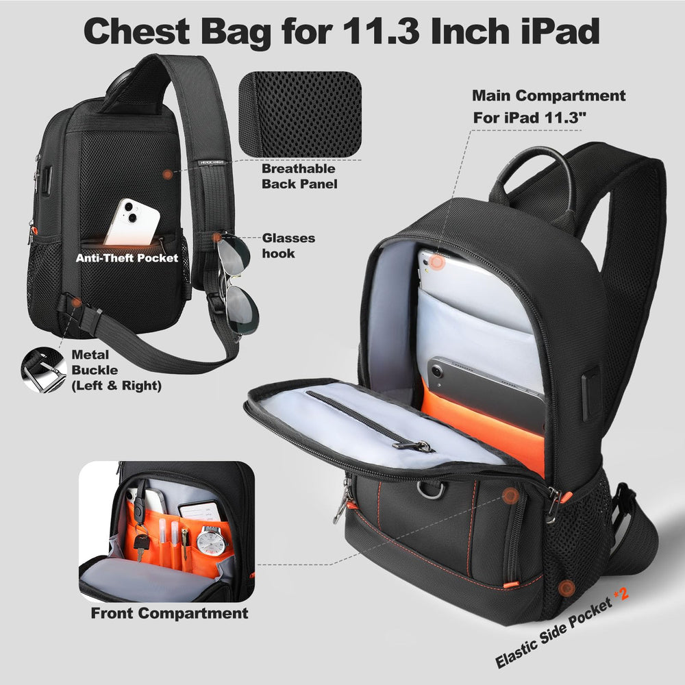 HEROIC KNIGHT padded back panel and adjustable strap for all-day comfort
