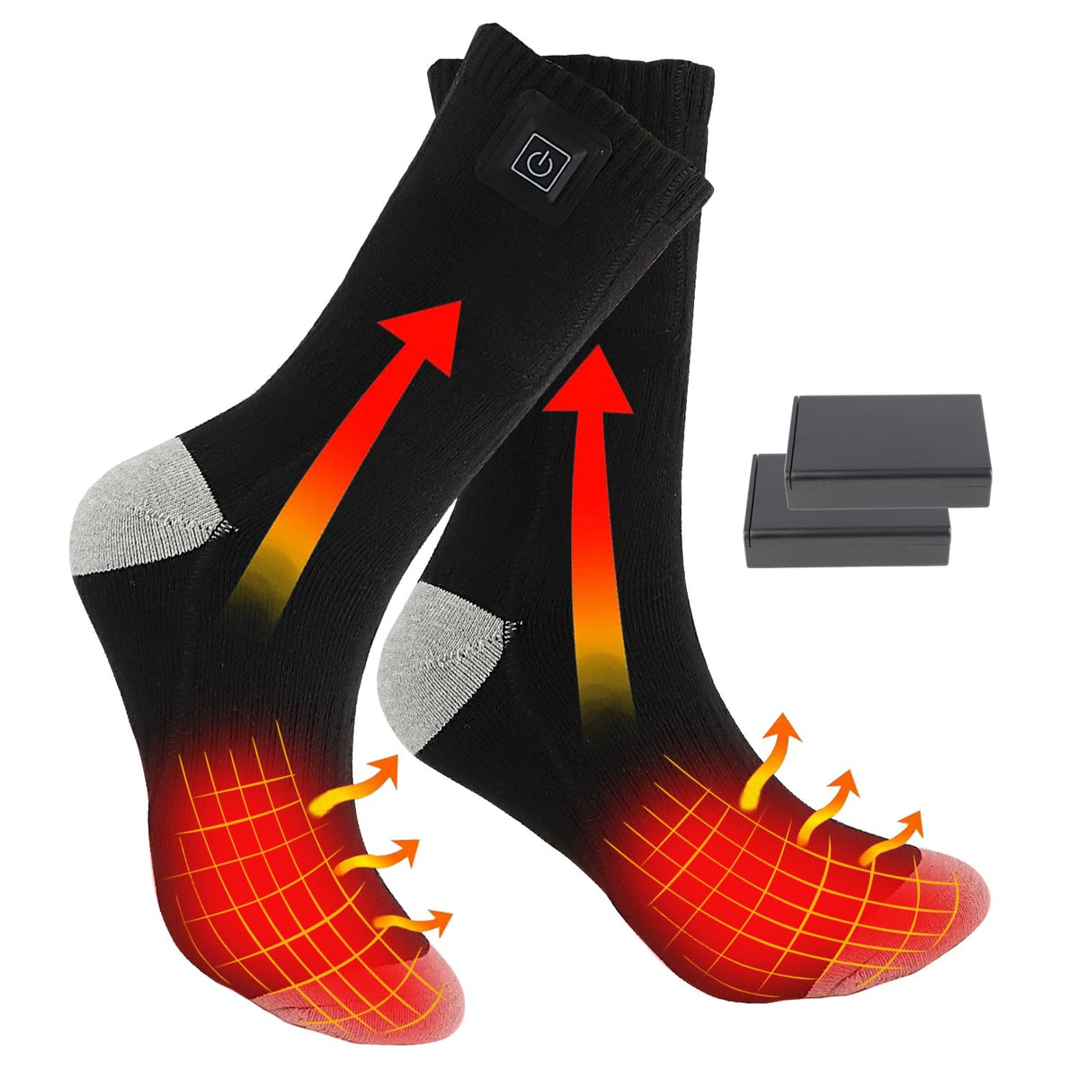 Hettluo front view showing sock design and ready-to-wear warmth