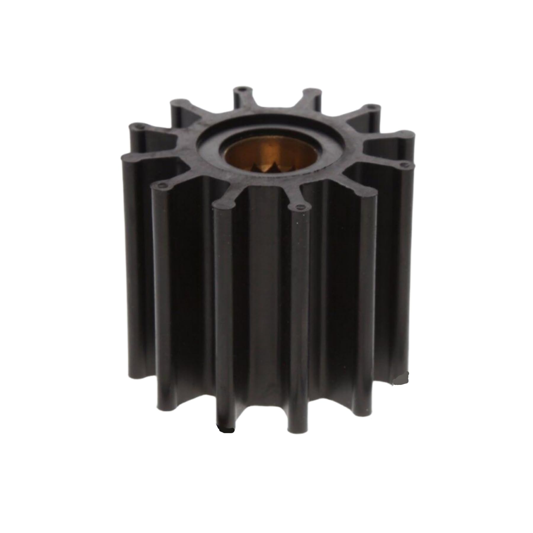 Heurofosh close-up of neoprene blades and brass hub highlighting durable construction