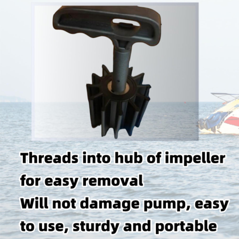 Heurofosh close-up of 3/4"-16mm threads for precise Sherwood impeller fit