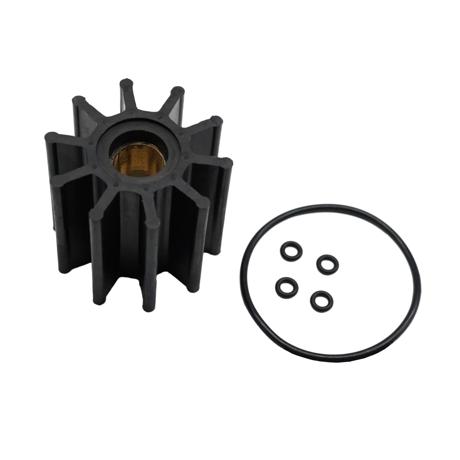 Heurofosh impeller beside ruler showing compact size for fit verification