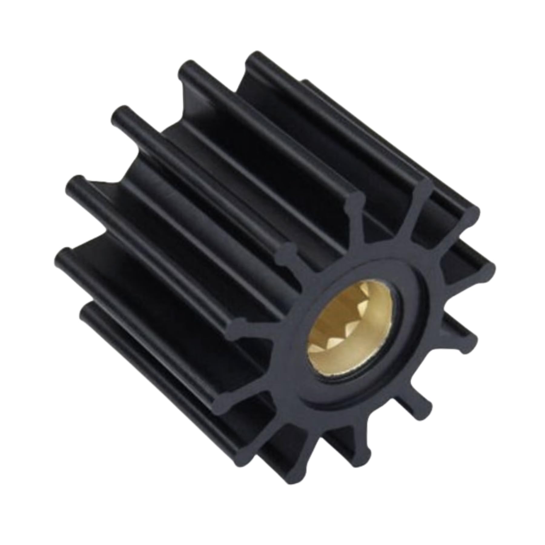 Heurofosh impeller beside ruler showing 2.25-inch diameter for accurate sizing benefit