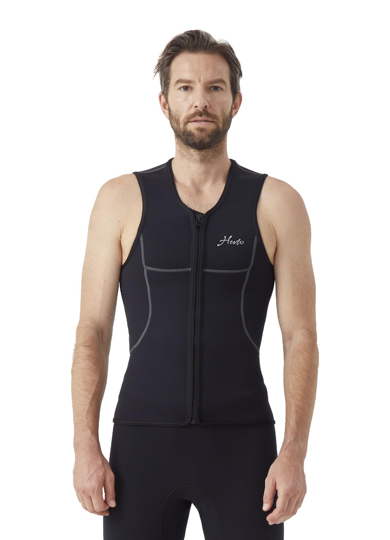 Hevto close-up neoprene texture illustrating warmth and flexible mobility