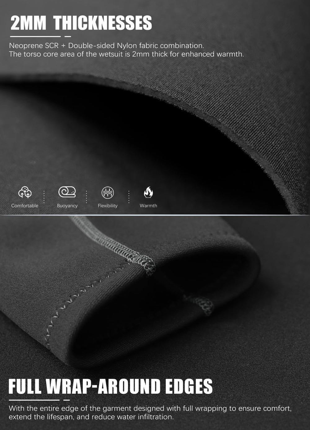Hevto side profile showing short-sleeve cut for unrestricted arm movement