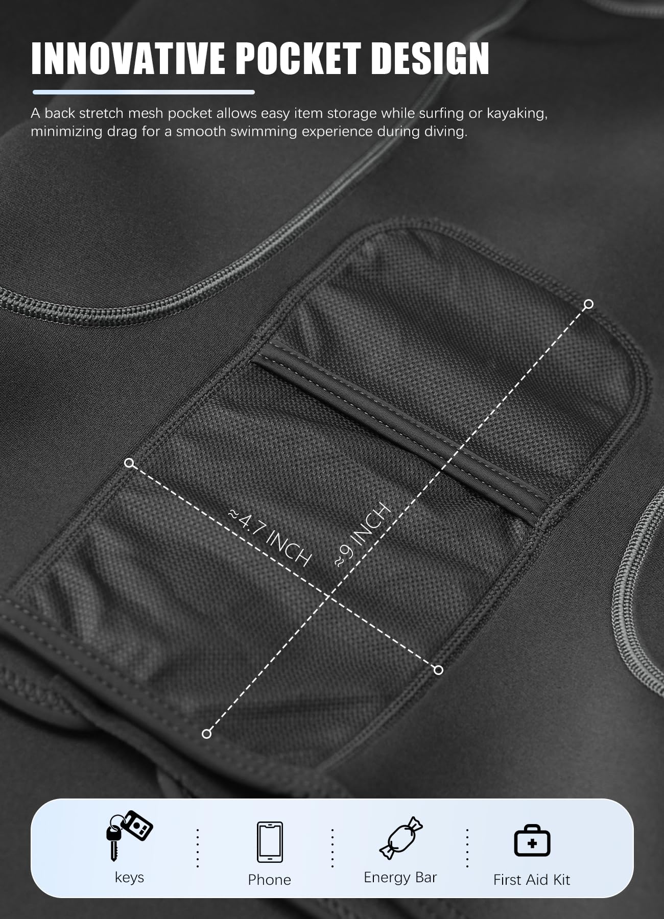 Hevto XL top on wide hanger showing size and true-to-fit scale