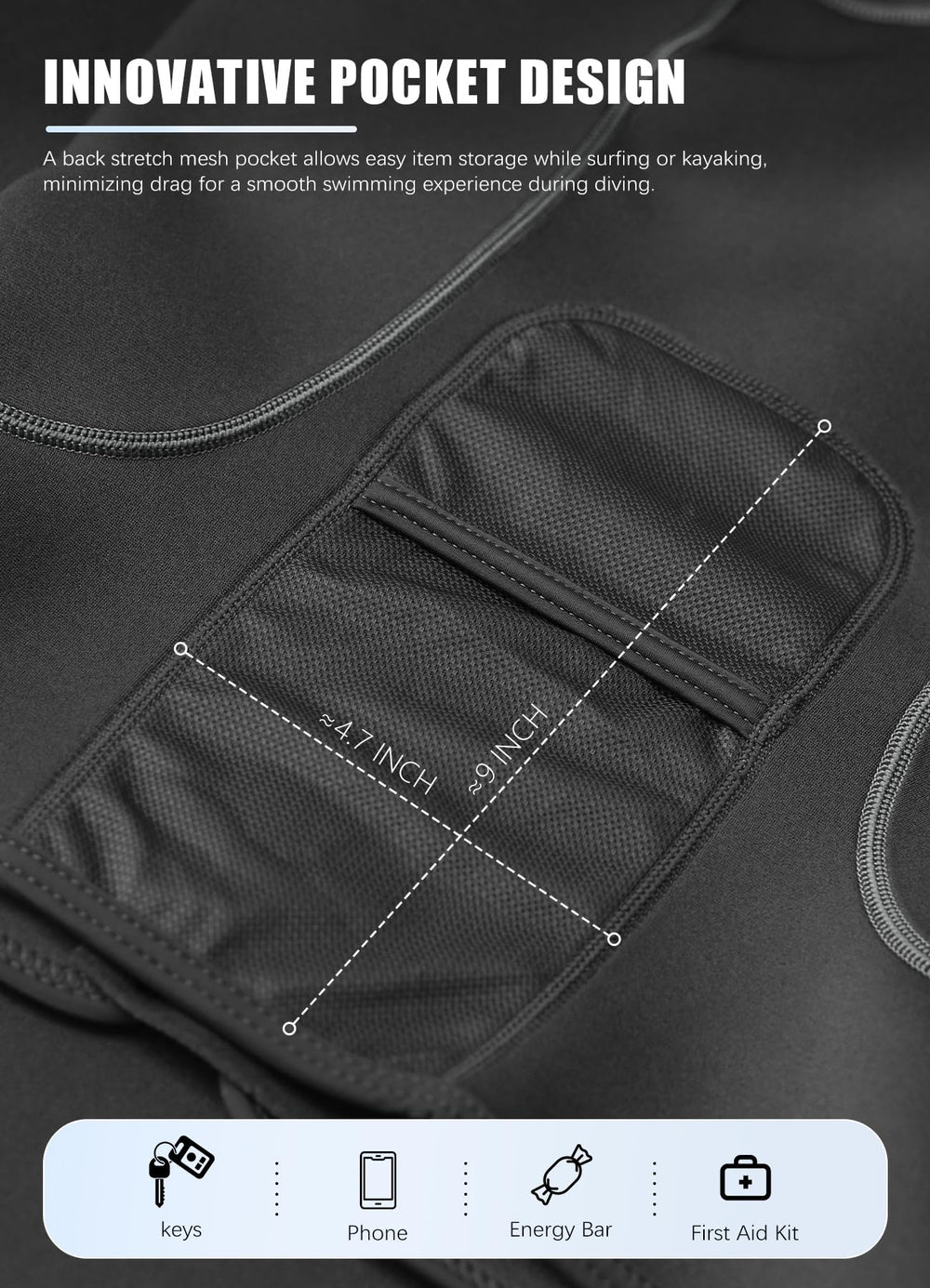 Hevto XL top on wide hanger showing size and true-to-fit scale