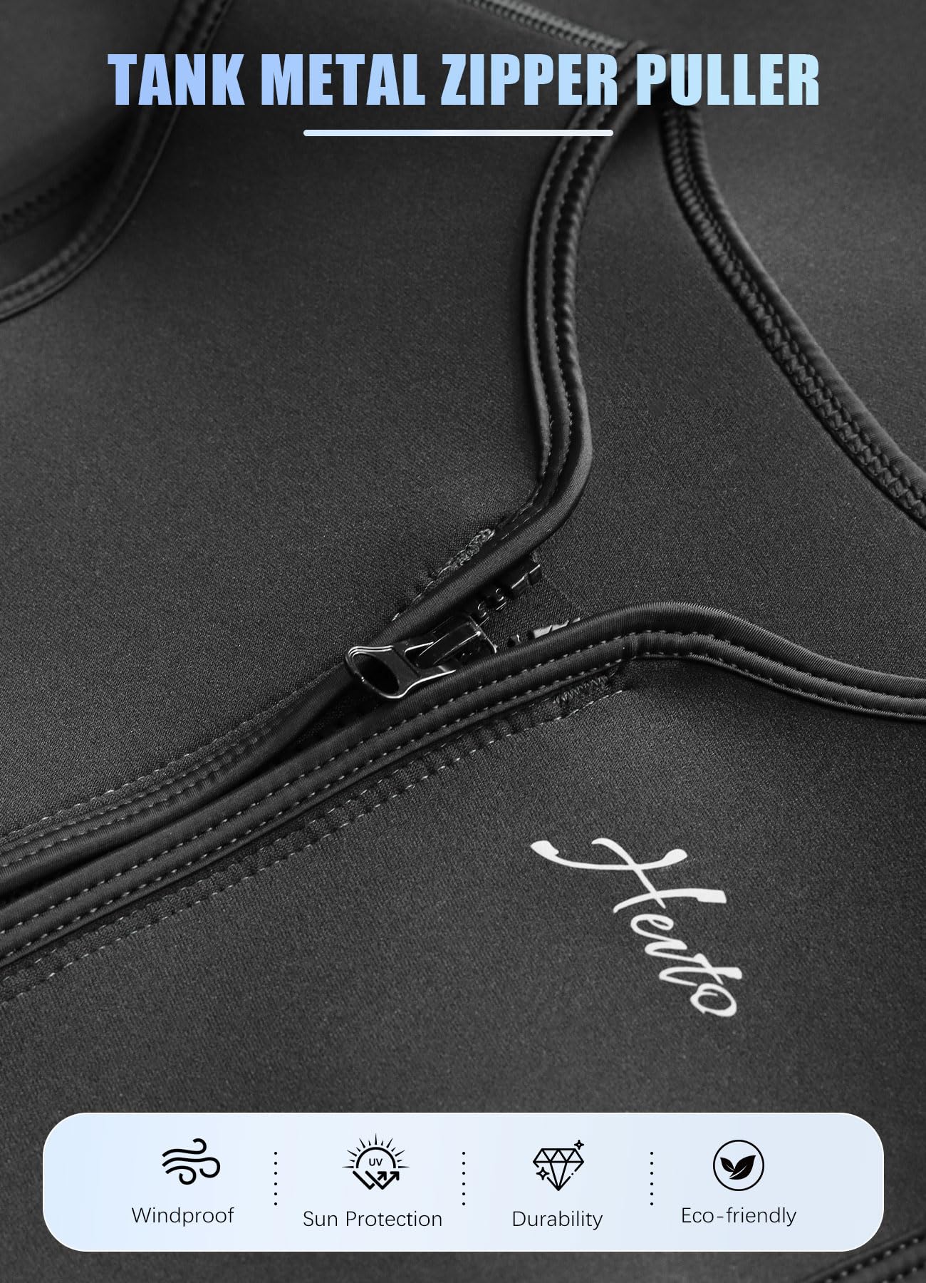 Hevto vest in use surfing demonstrating core warmth and freedom to paddle