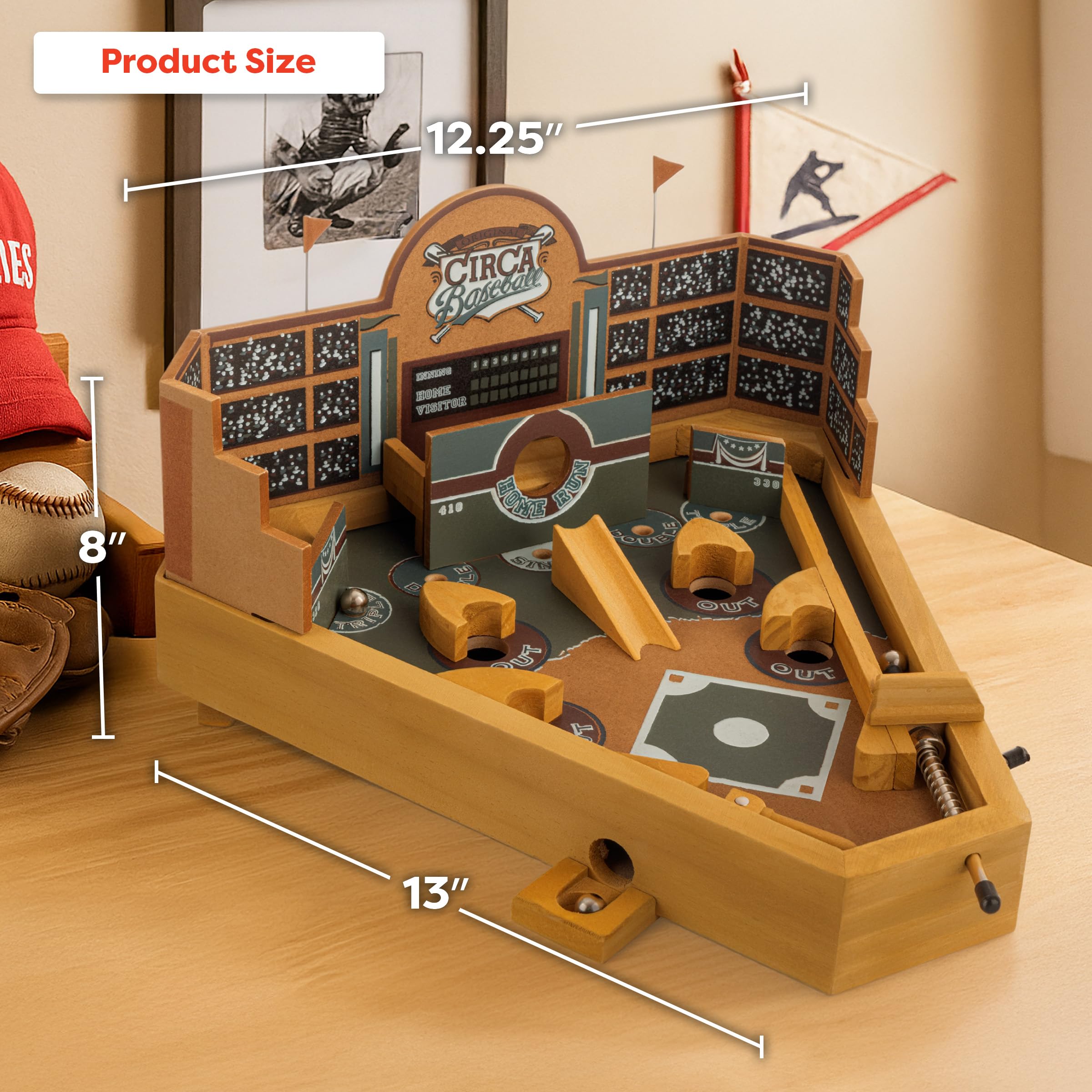 HEY! PLAY! displayed on office shelf adds nostalgic decor and conversation-starting charm