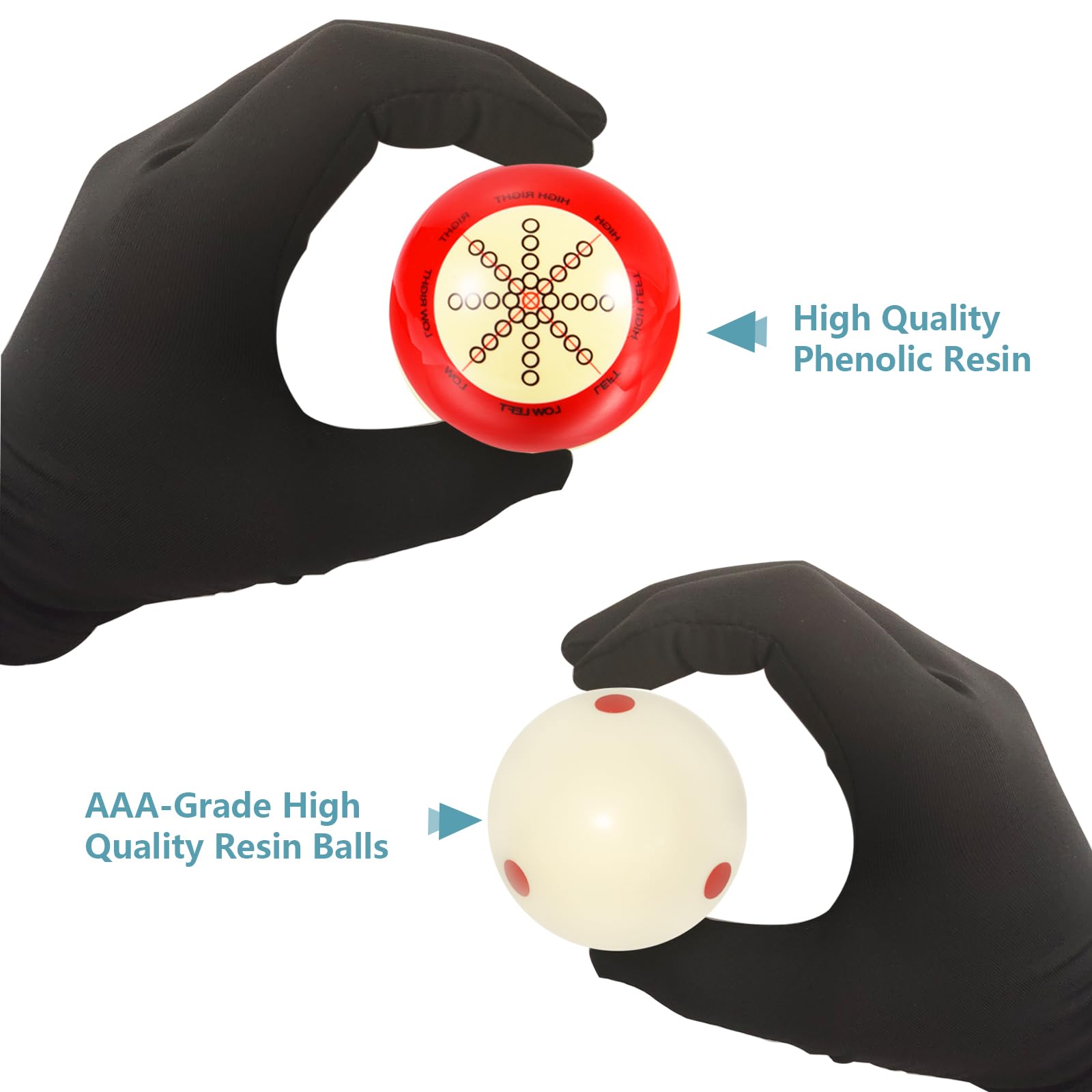 HEYLEAYAR ball held in hand demonstrating size and standard fit