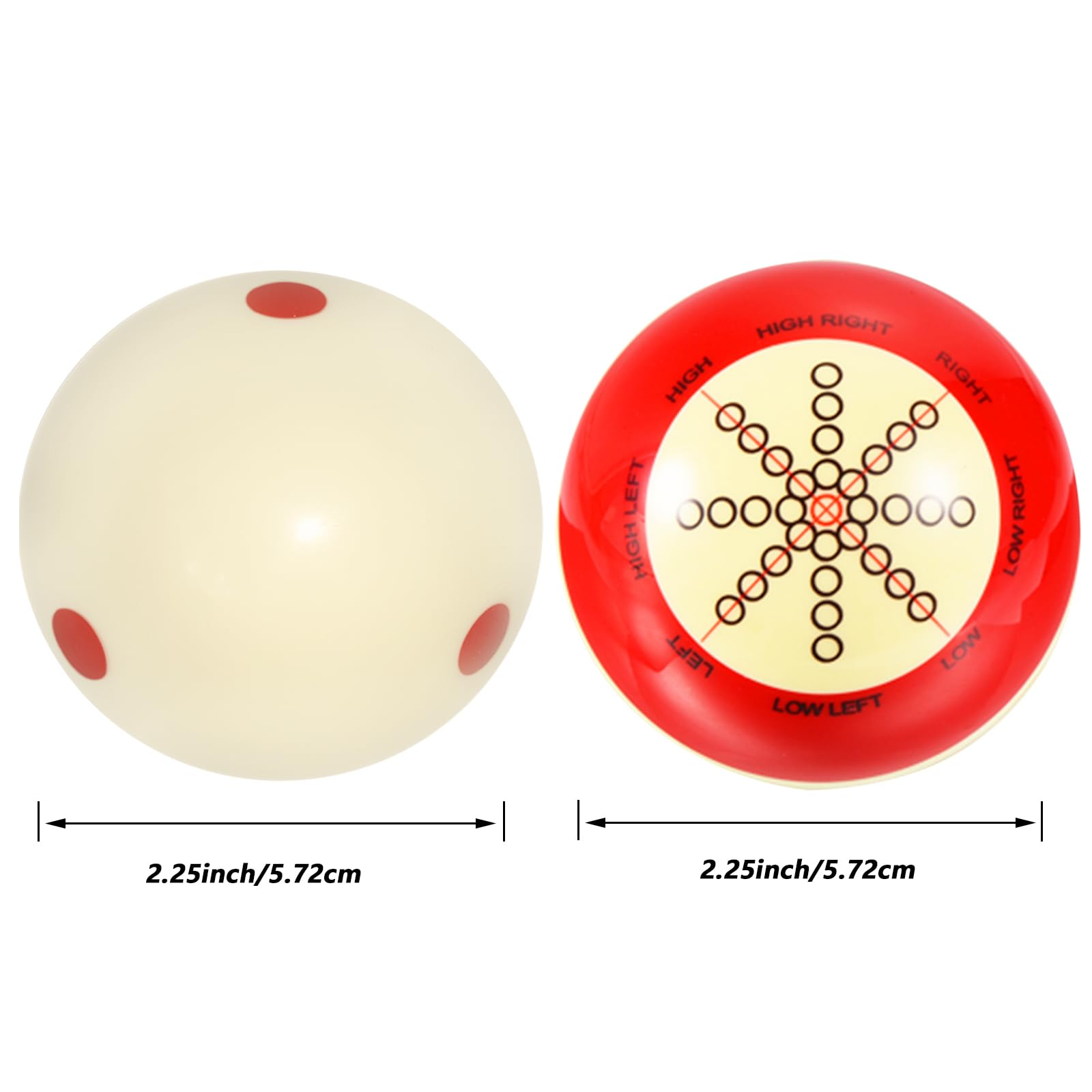 HEYLEAYAR red-dot cue ball clear view for realistic practice