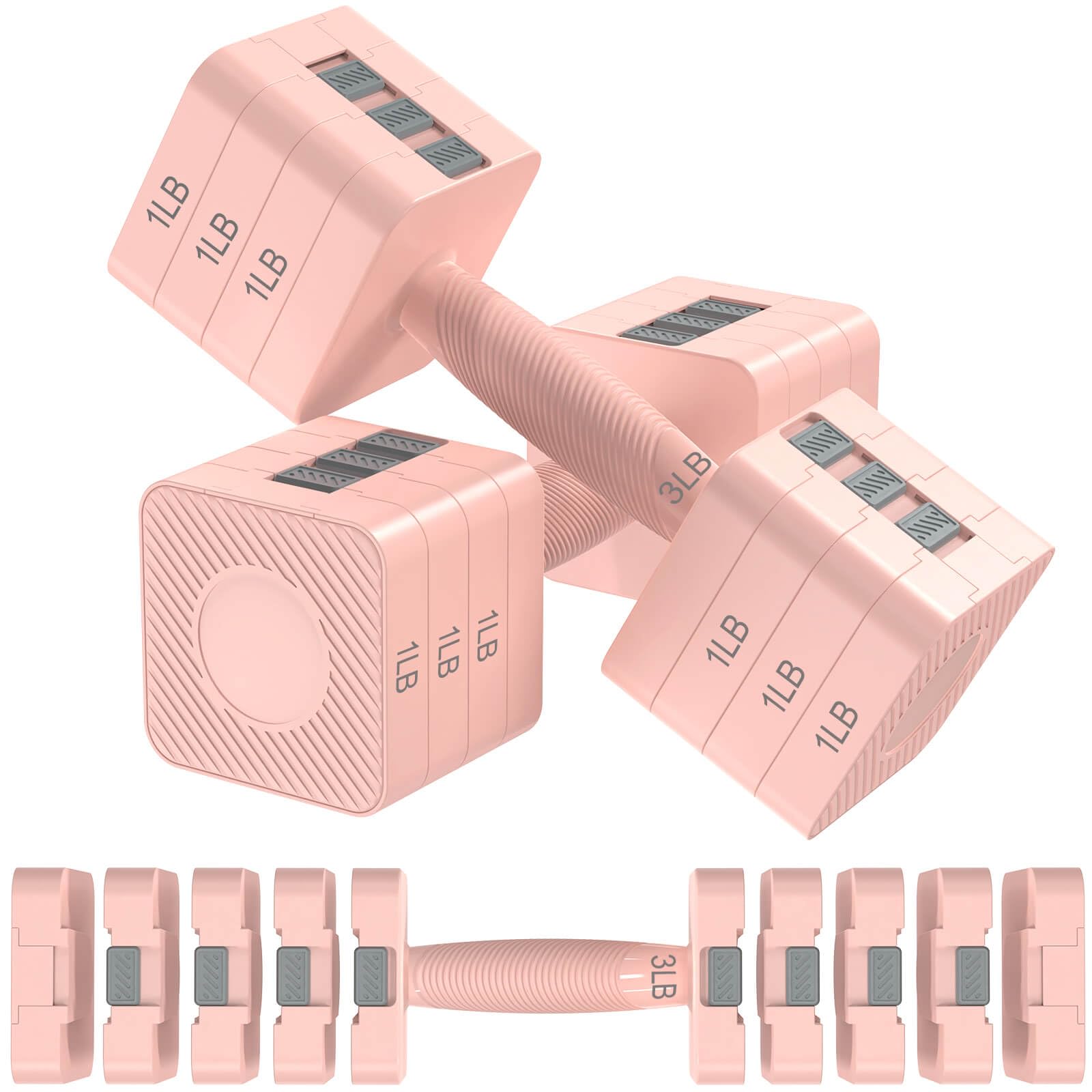 Hezeyferg front view of assembled pair showing compact design and quick workouts