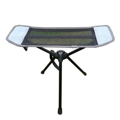 HI SUYI stool front view showing stable aluminum legs and compact seat for easy comfort