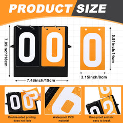 Hiboom close-up of double-sided number cards highlighting bold digits for visibility